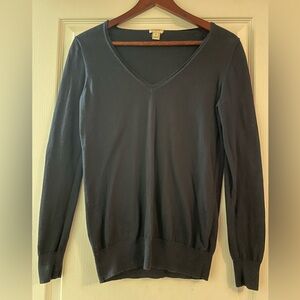J. Crew V neck navy Sweater